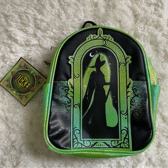 Handbags - Wicked Green and Black Mini Backpack Women's 10.5 Inch NWT